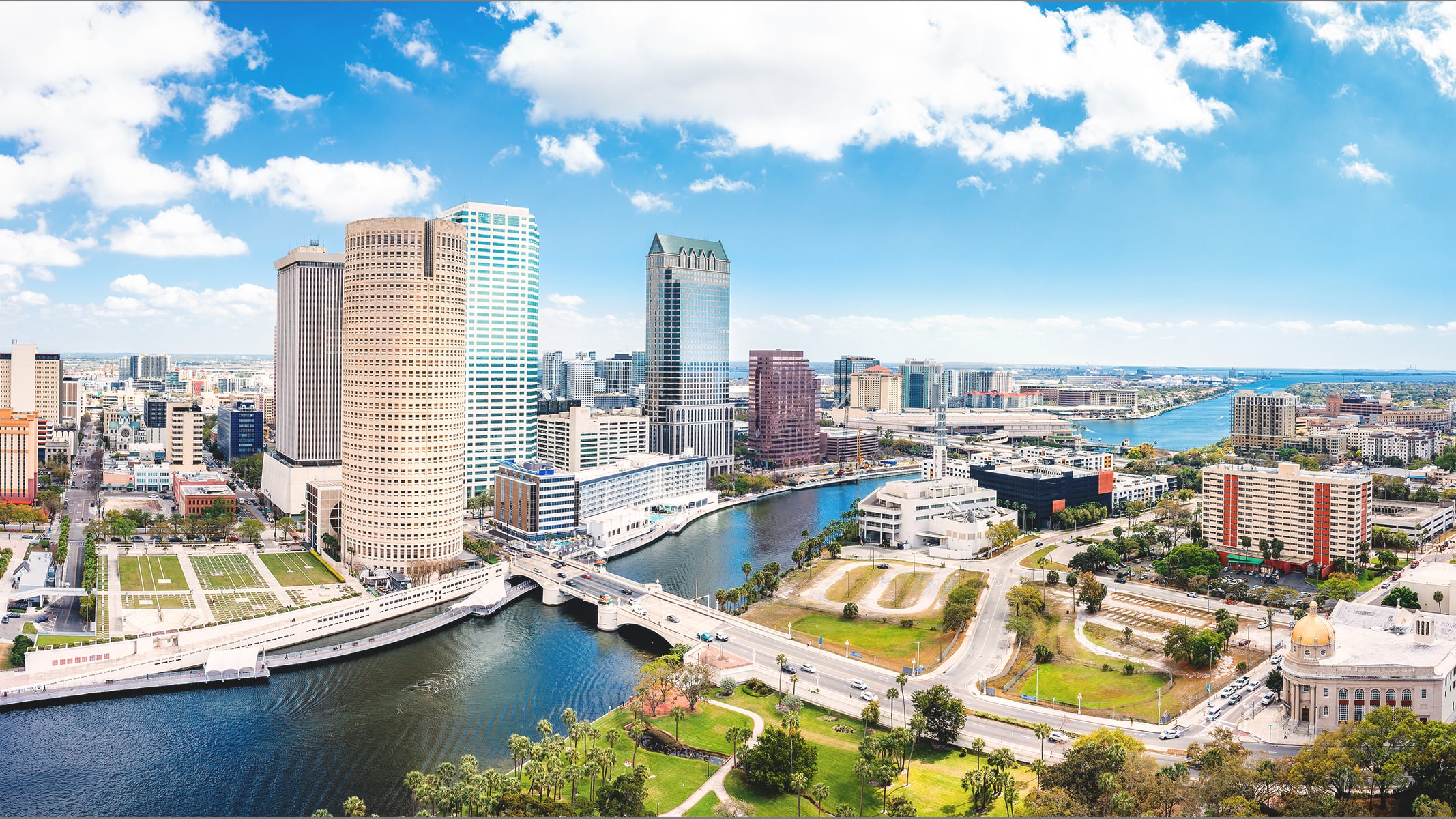 Panoramic view of the city of Tampa Bay, Florida